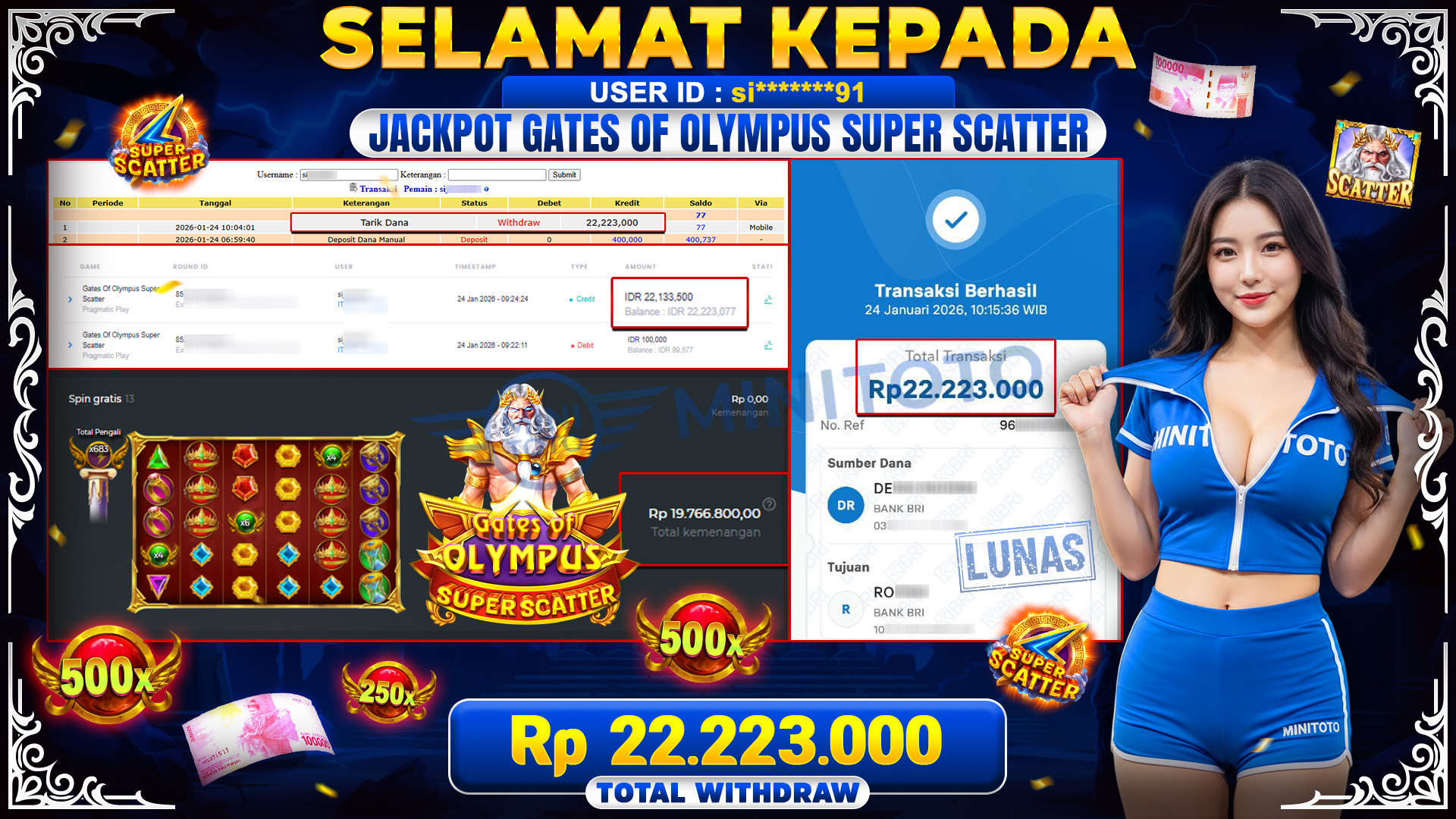 JACKPOT GATES OF OLYMPUS SUPER SCATTER