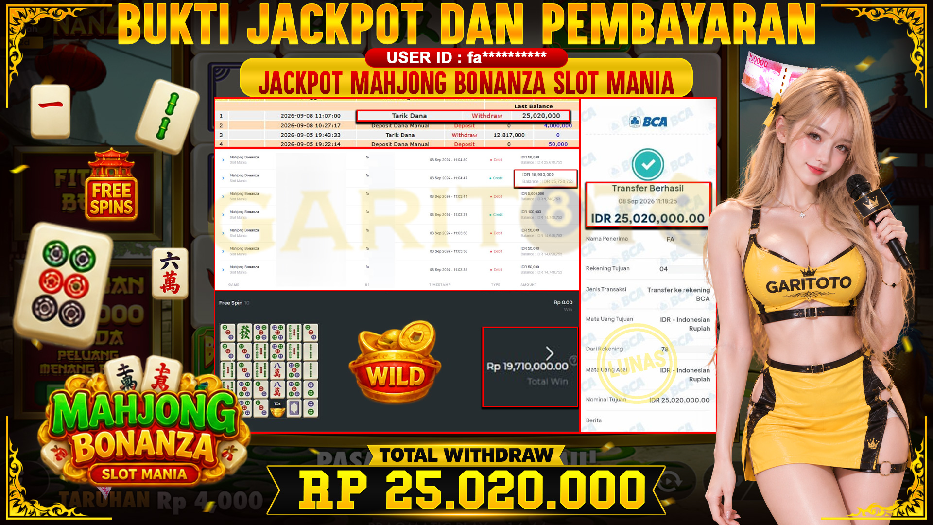 JACKPOT Mahjong Bonanza 