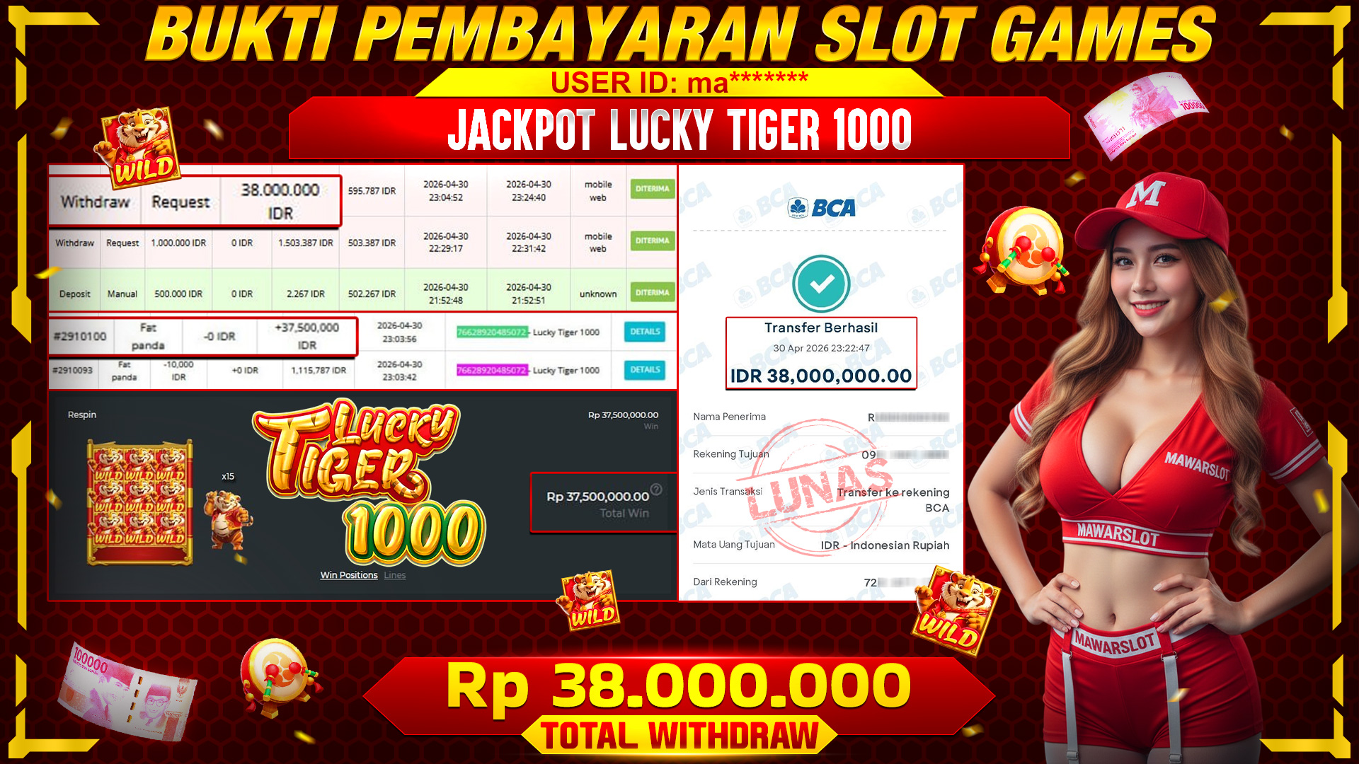 Lucky Tiger 1000: Saatnya Cakar Jackpot Besar Hari Ini!