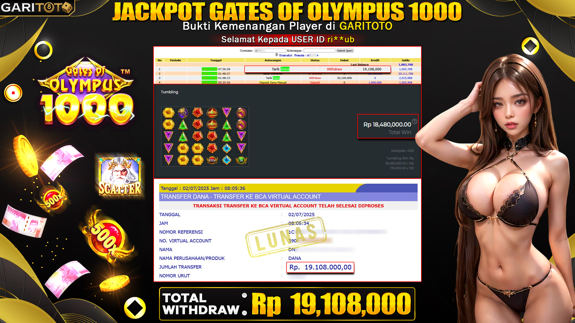 JACKPOT GATES OF OLYMPUS 1000