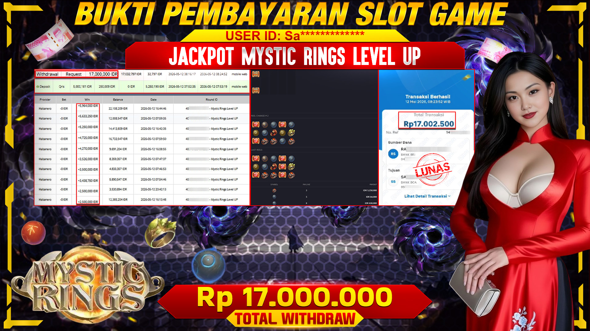 Naik Level Auto Cuan di Mystic Rings Level UP yang Super Gacor!