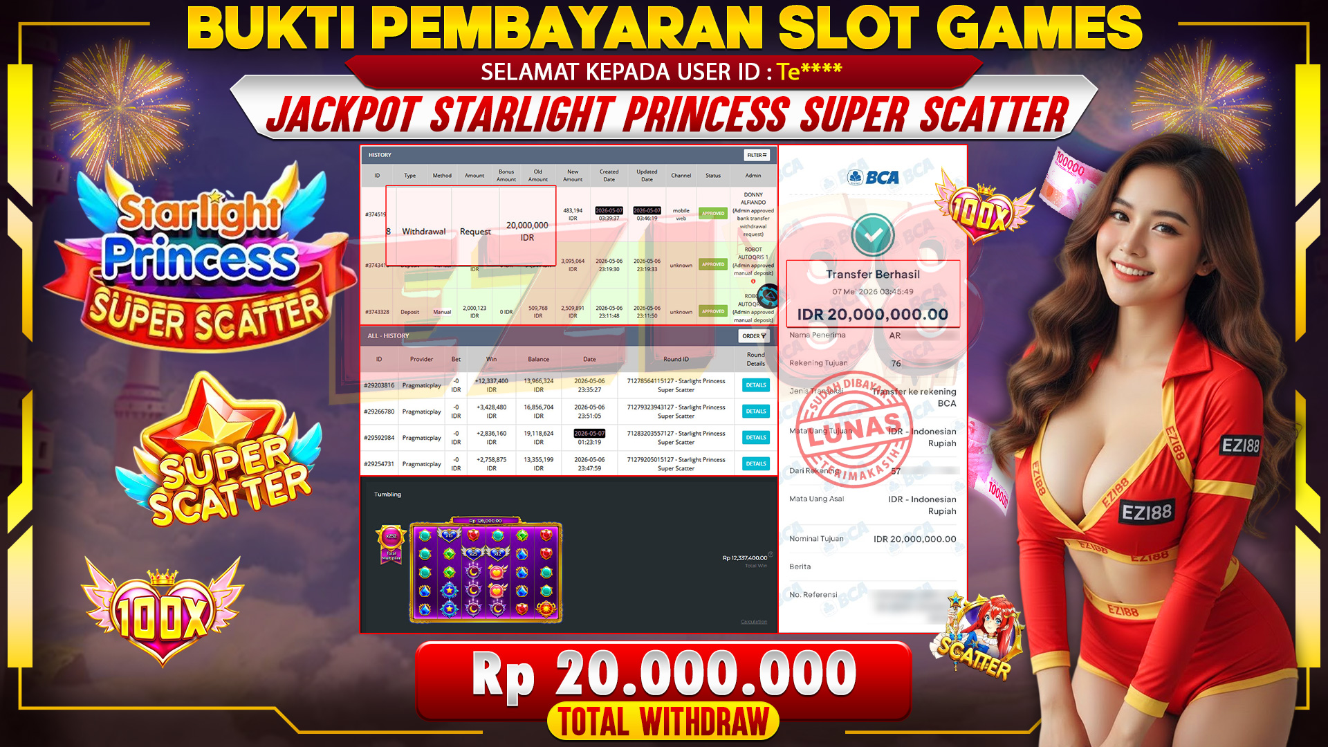 JACKPOT STARLIGHT PRINCESS SUPER SCATTER