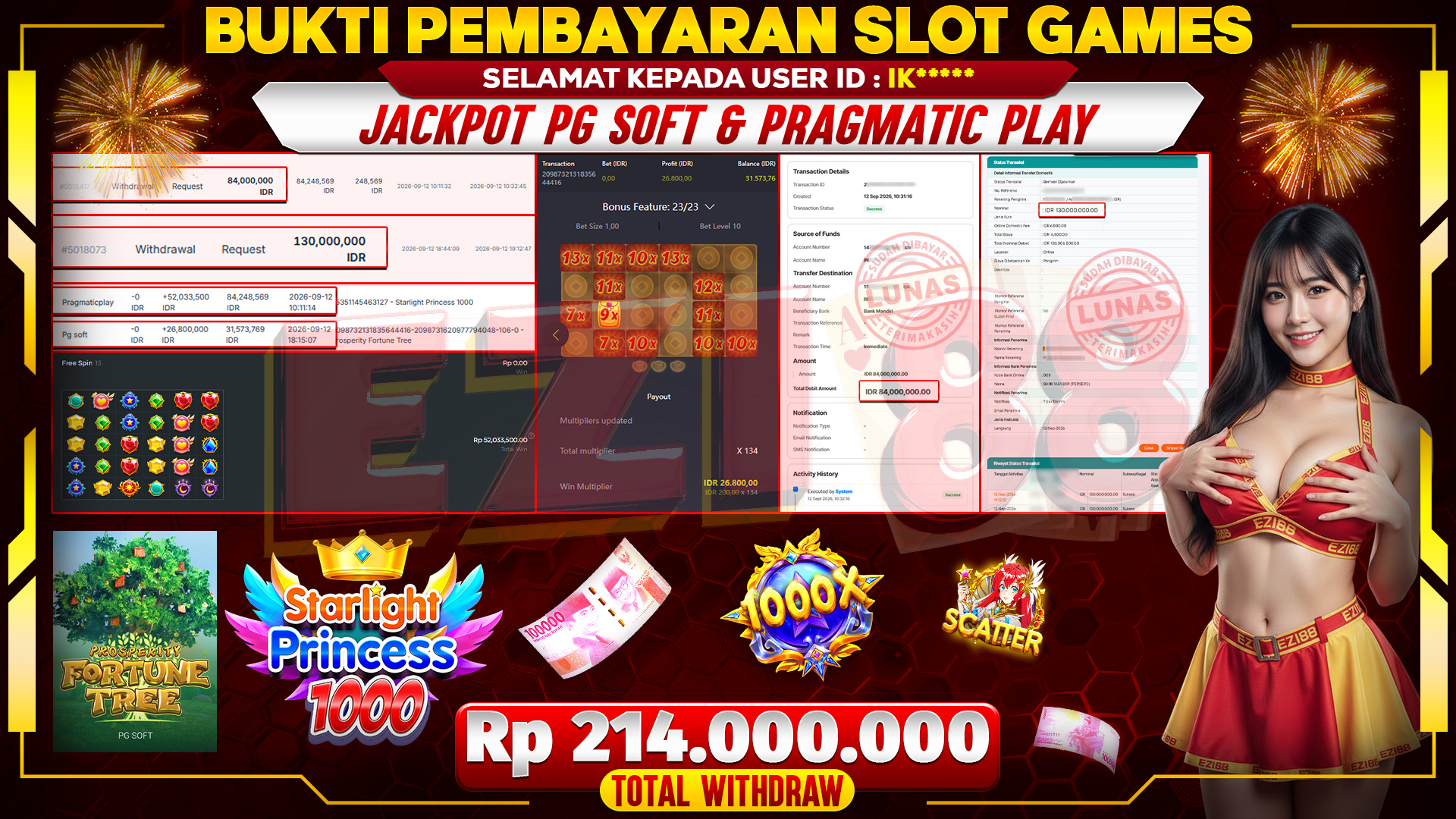 JACKPOT PG SOFT & PRAGMATIC PLAY