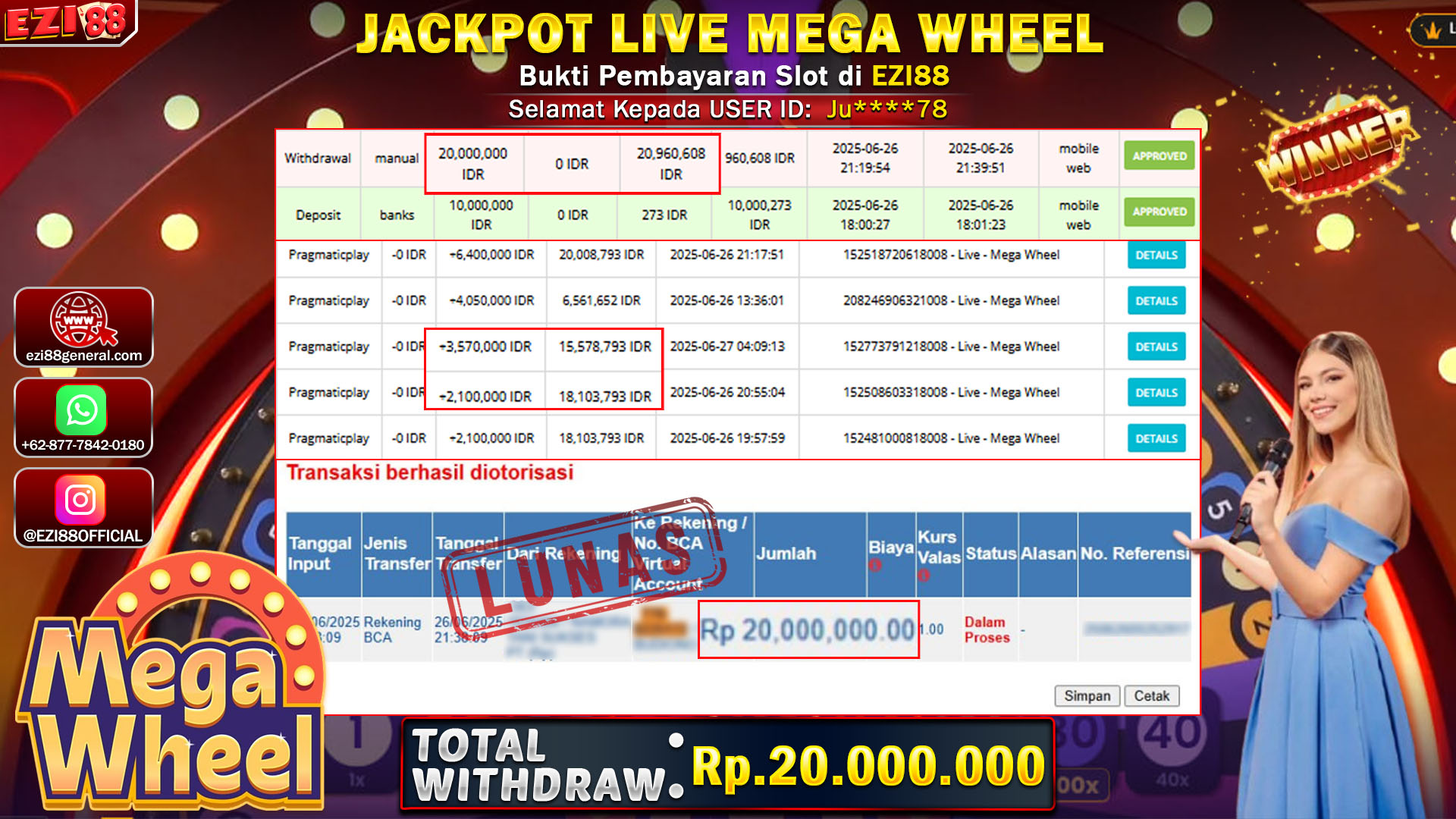 JACKPOT LIVE MEGA WHEEL