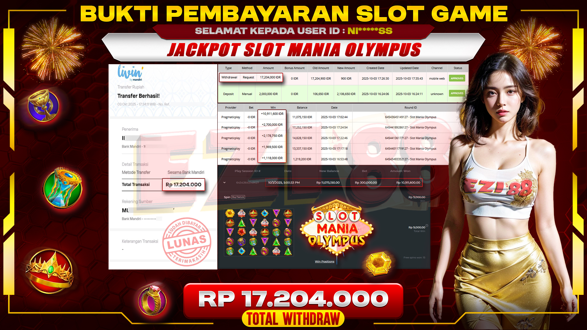 JACKPOT SLOT MANIA OLYMPUS