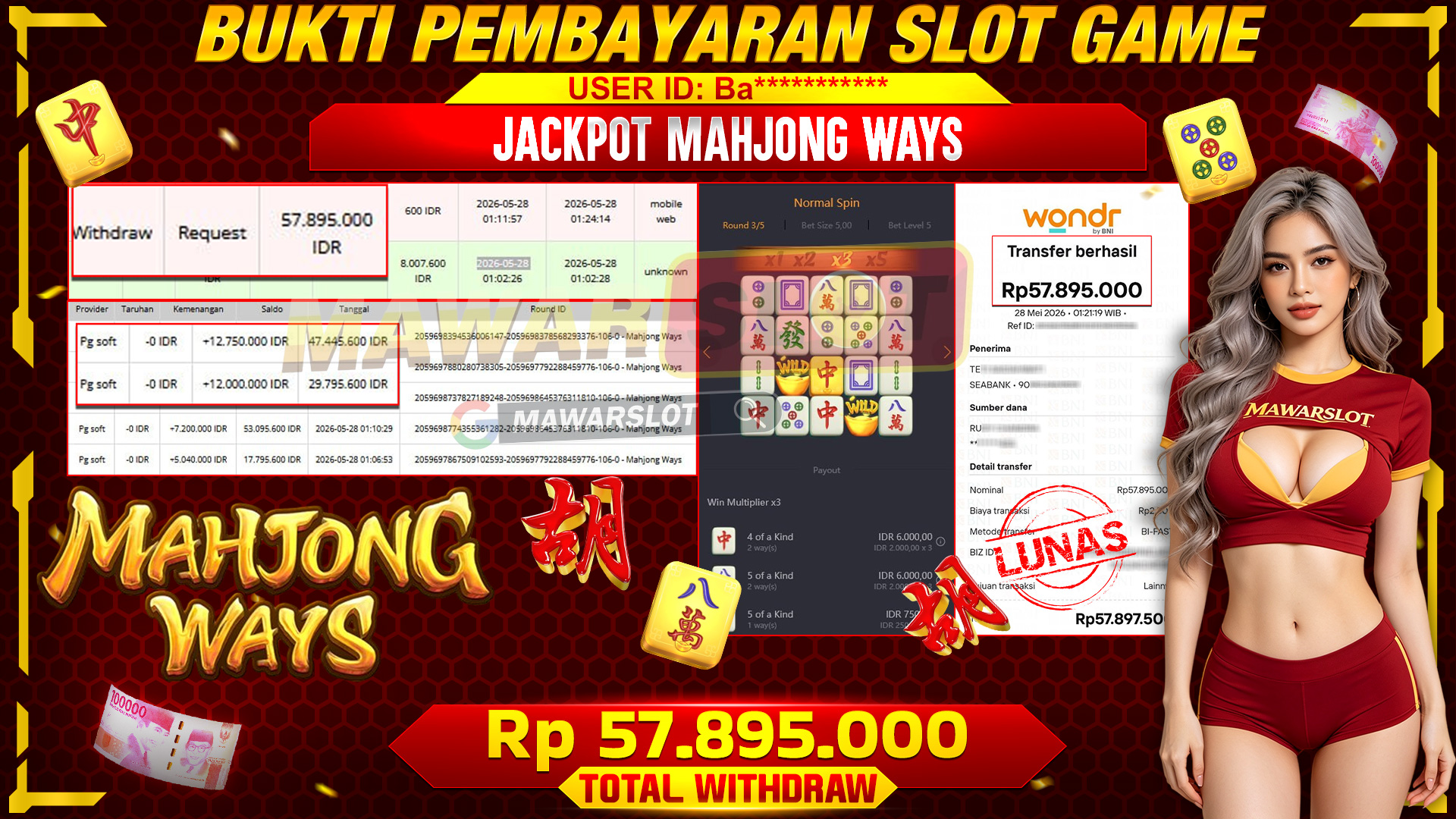 Keberuntungan Datang dari Setiap Kombinasi Mahjong
