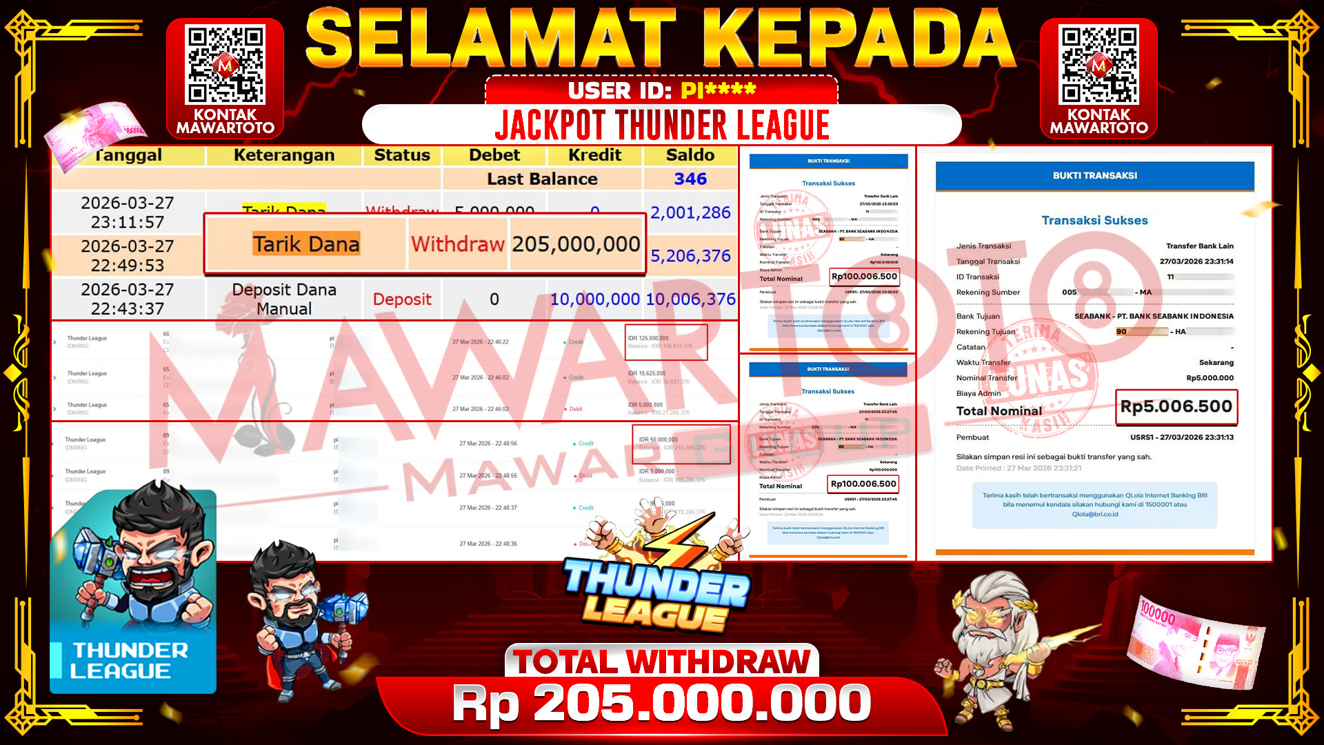 JACKPOT THUNDER LEAGUE