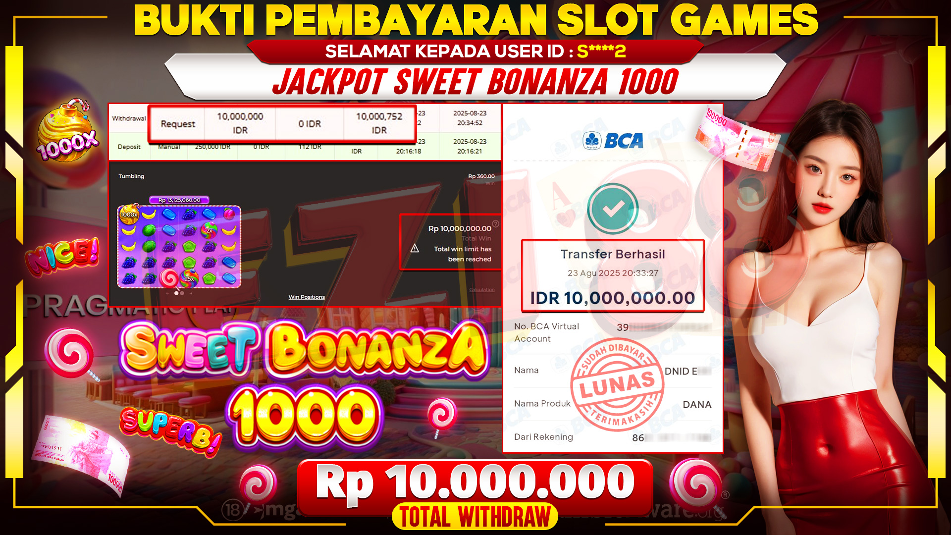 JACKPOT SWEET BONANZA 1000