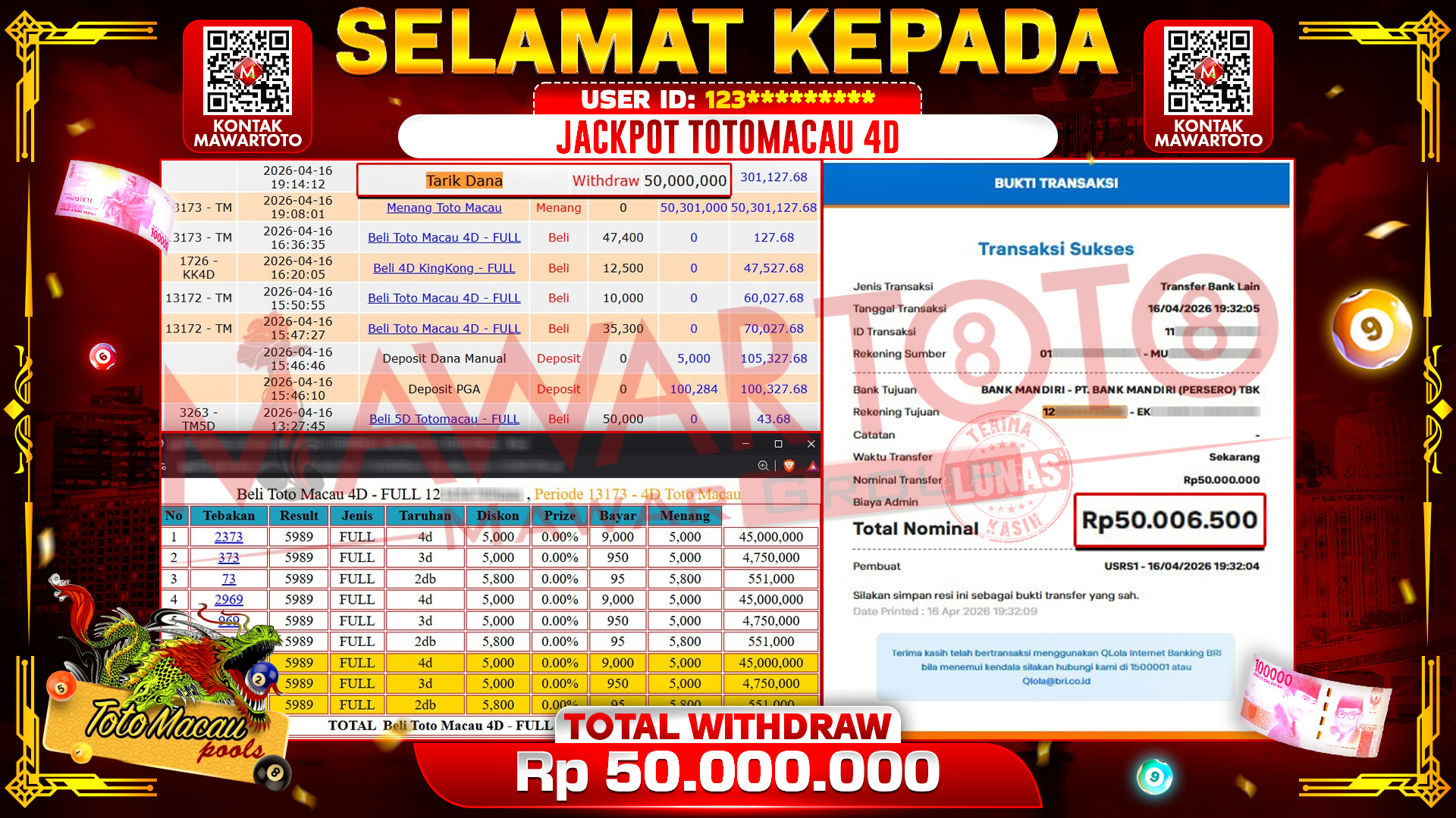 JACKPOT TOTOMACAU 4D