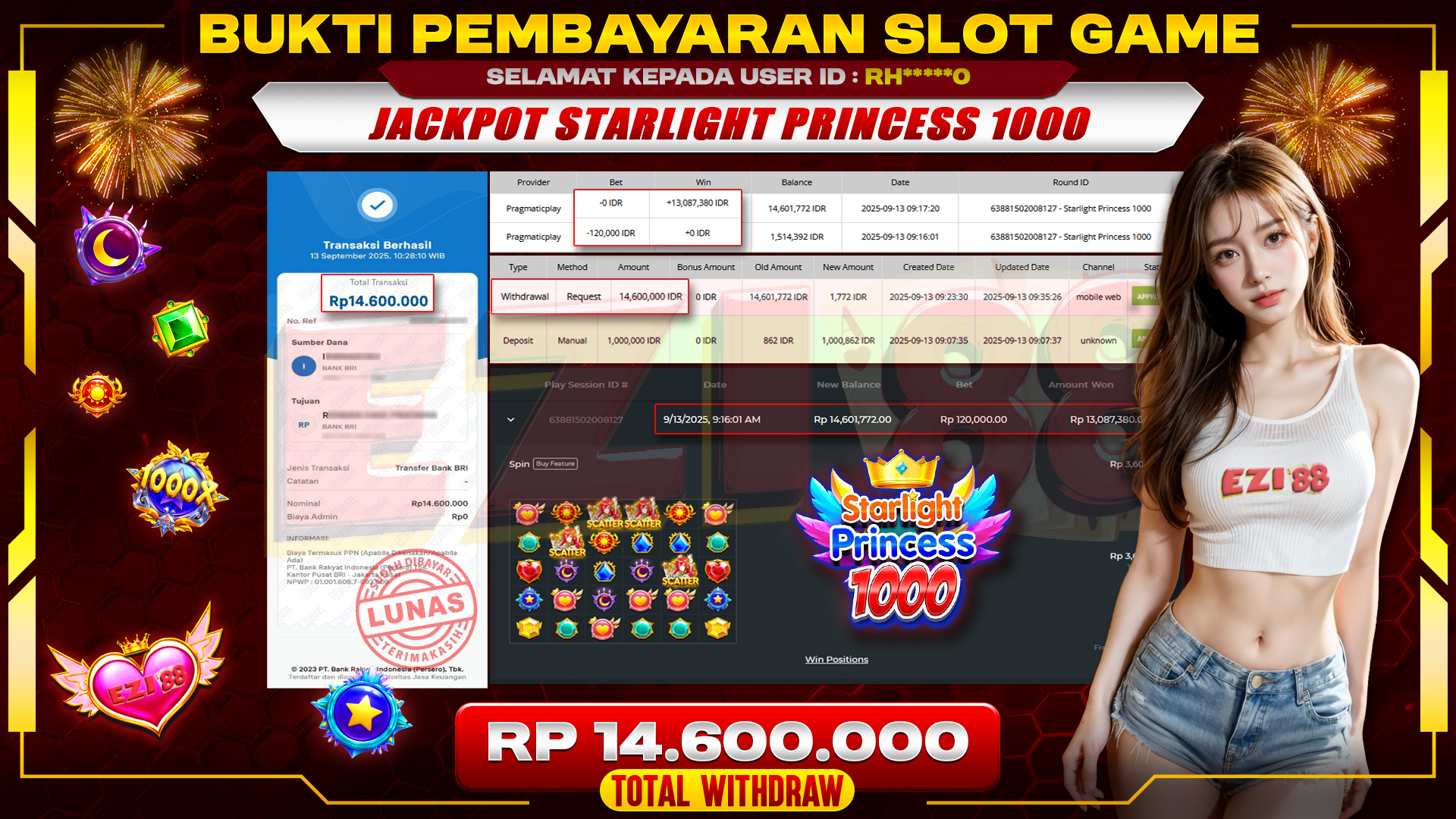 JACKPOT STARLIGHT PRINCESS 1000