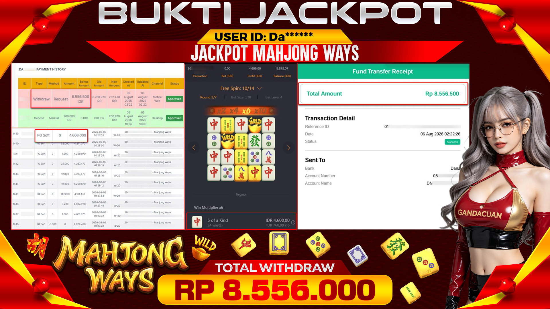 BUKTI JACKPOT MAHJONG WAYS PG SOFT