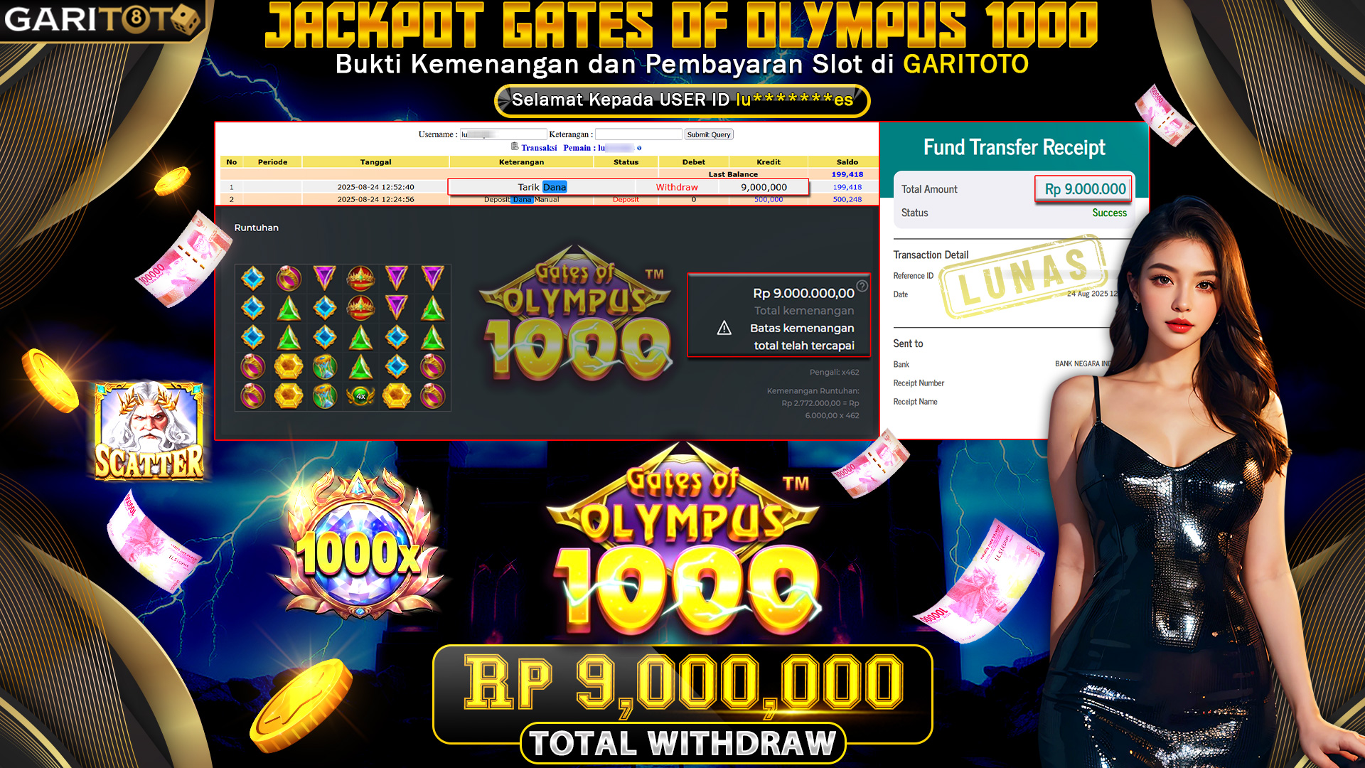 JACKPOT GATES OF OLYMPUS 1000
