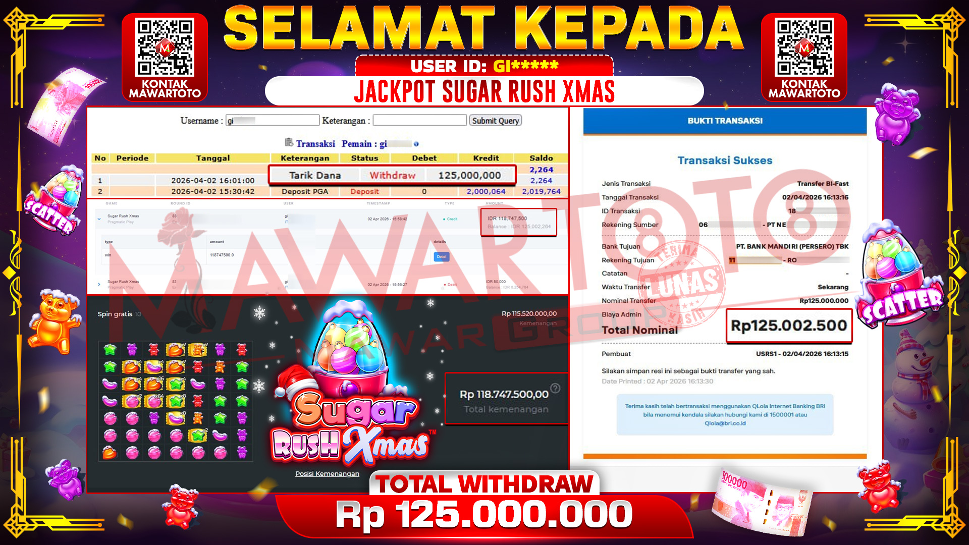 JACKPOT SUGAR RUSH XMAS