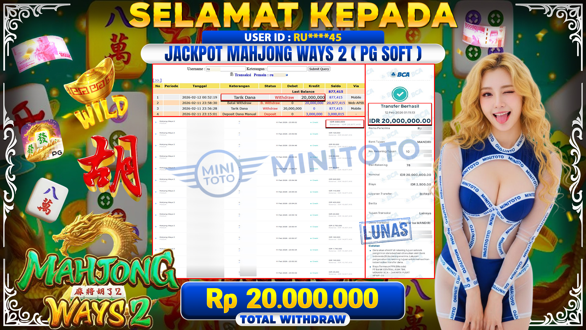 JACKPOT MAHYONG WAYS 2 - PG SOFT