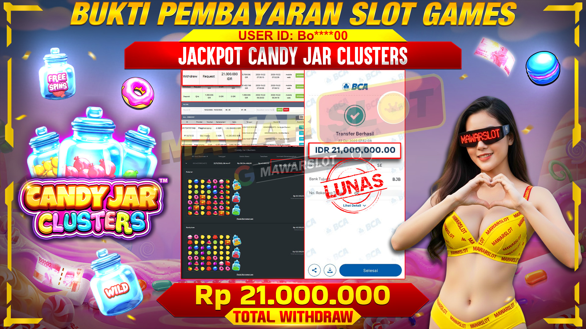 Rahasia Candy Jar Clusters yang Lagi Gacor Parah cuma Pemain Pintar yang Tau! Trik Rahasia Candy Jar Clusters