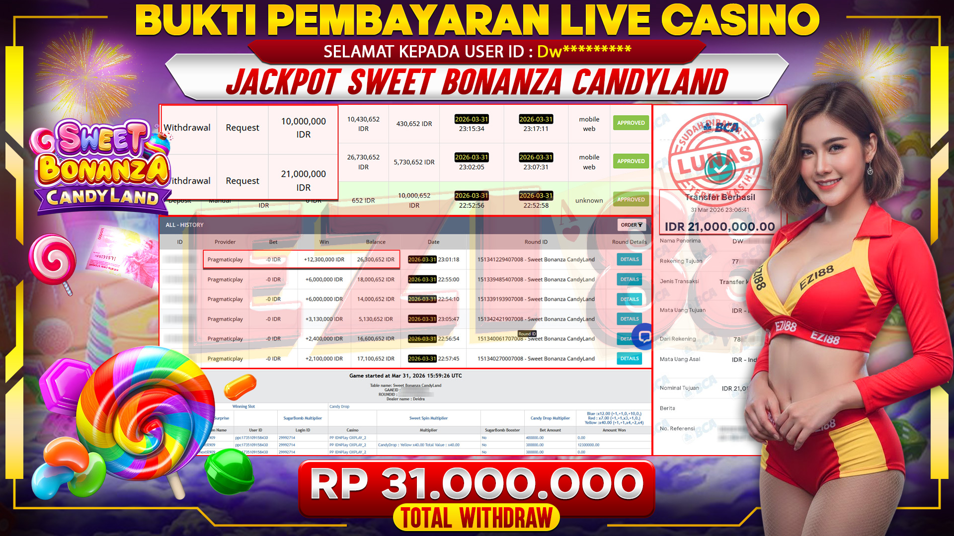 JACKPOT SWEET BONANZA CANDYLAND