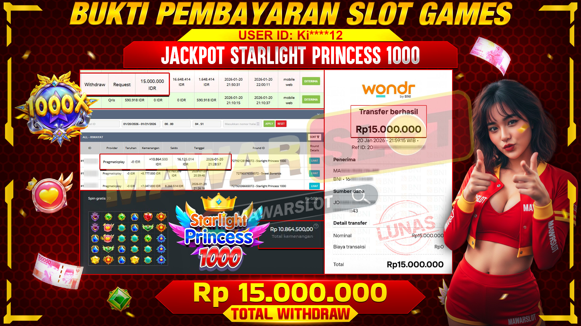 Putri Starlight Turun! Rejeki Langsung Meledak!