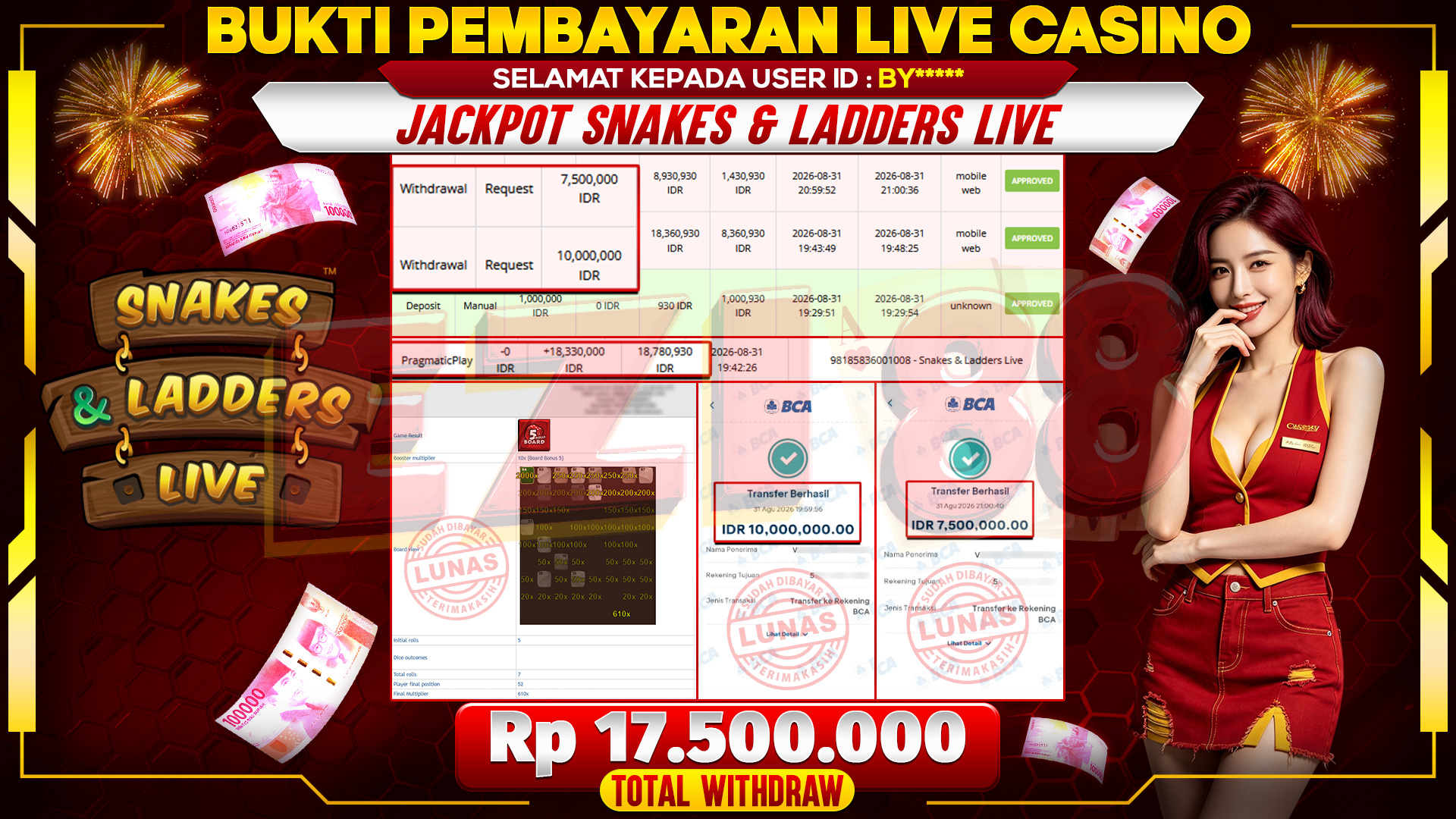 JACKPOT SNAKES & LADDERS LIVE