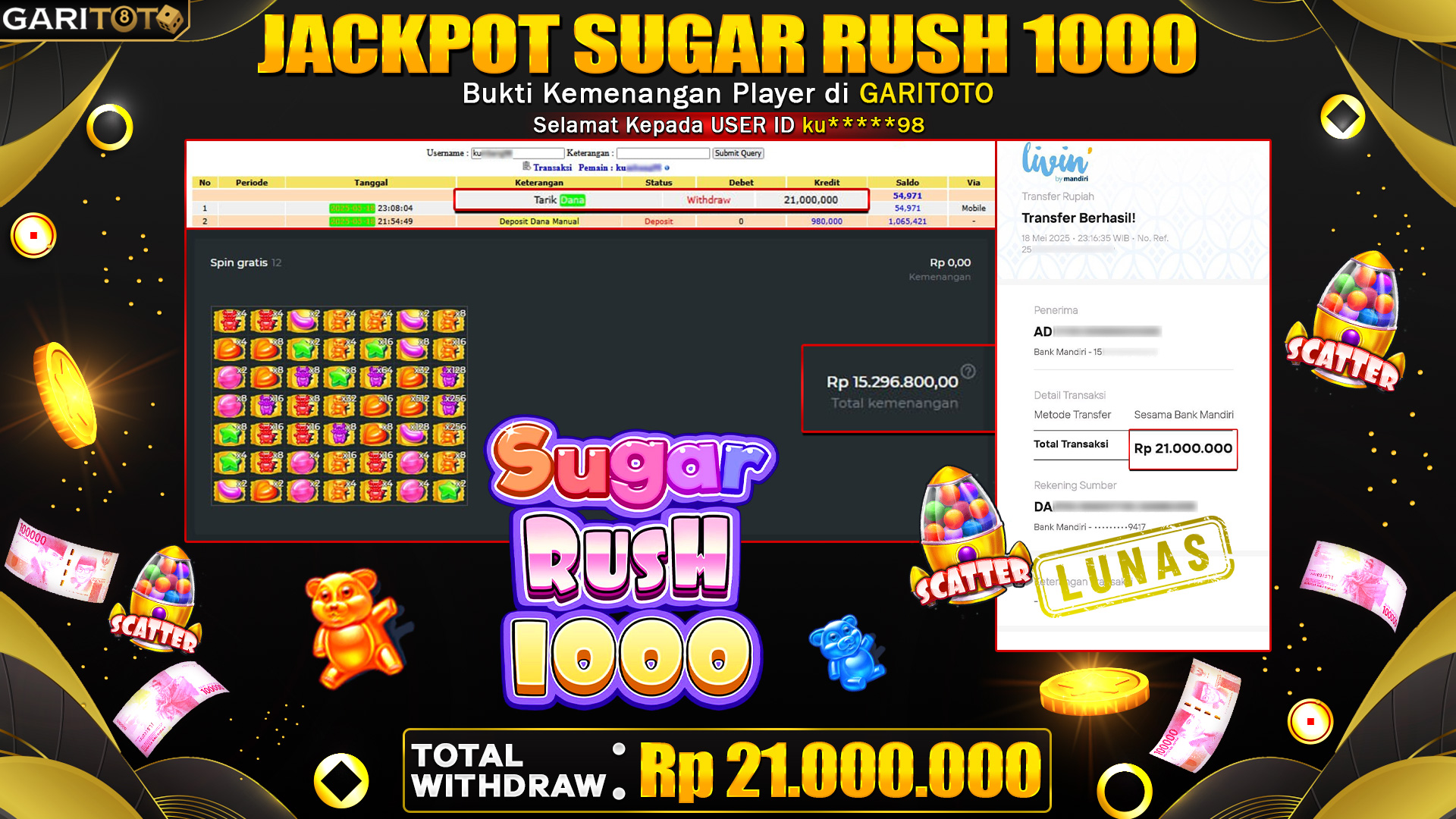 JACKPOT SUGAR RUSH 1000