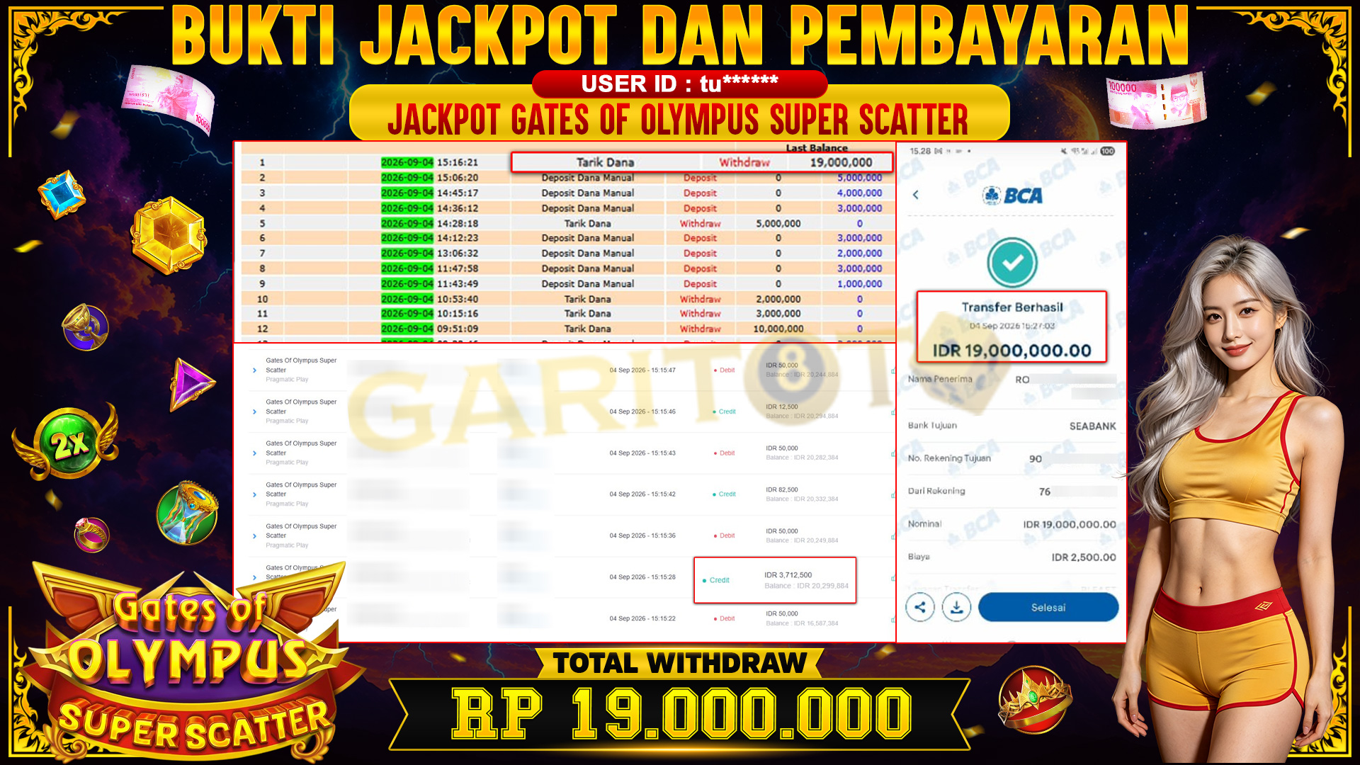  JACKPOT Gates Of Olympus Super Scatter