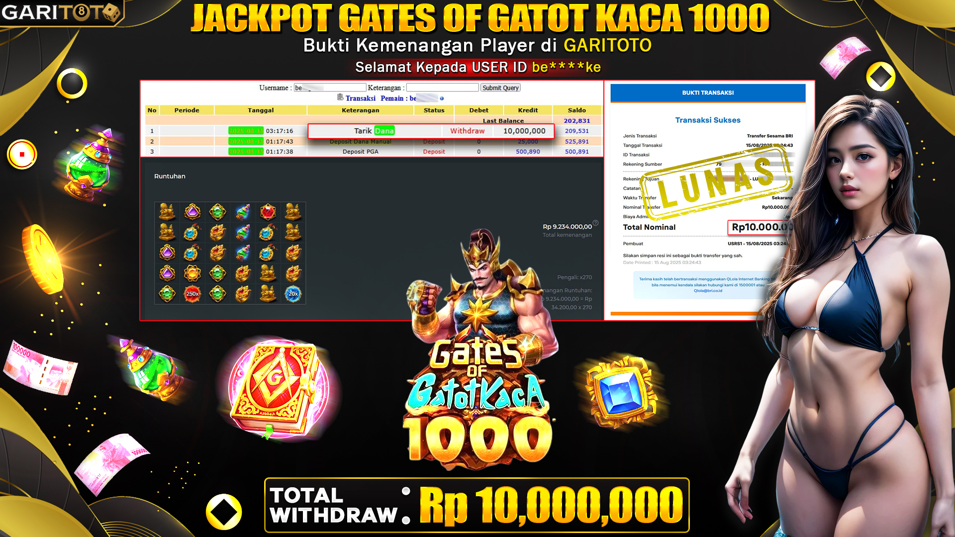 JACKPOT GATES OF GATOT KACA 1000