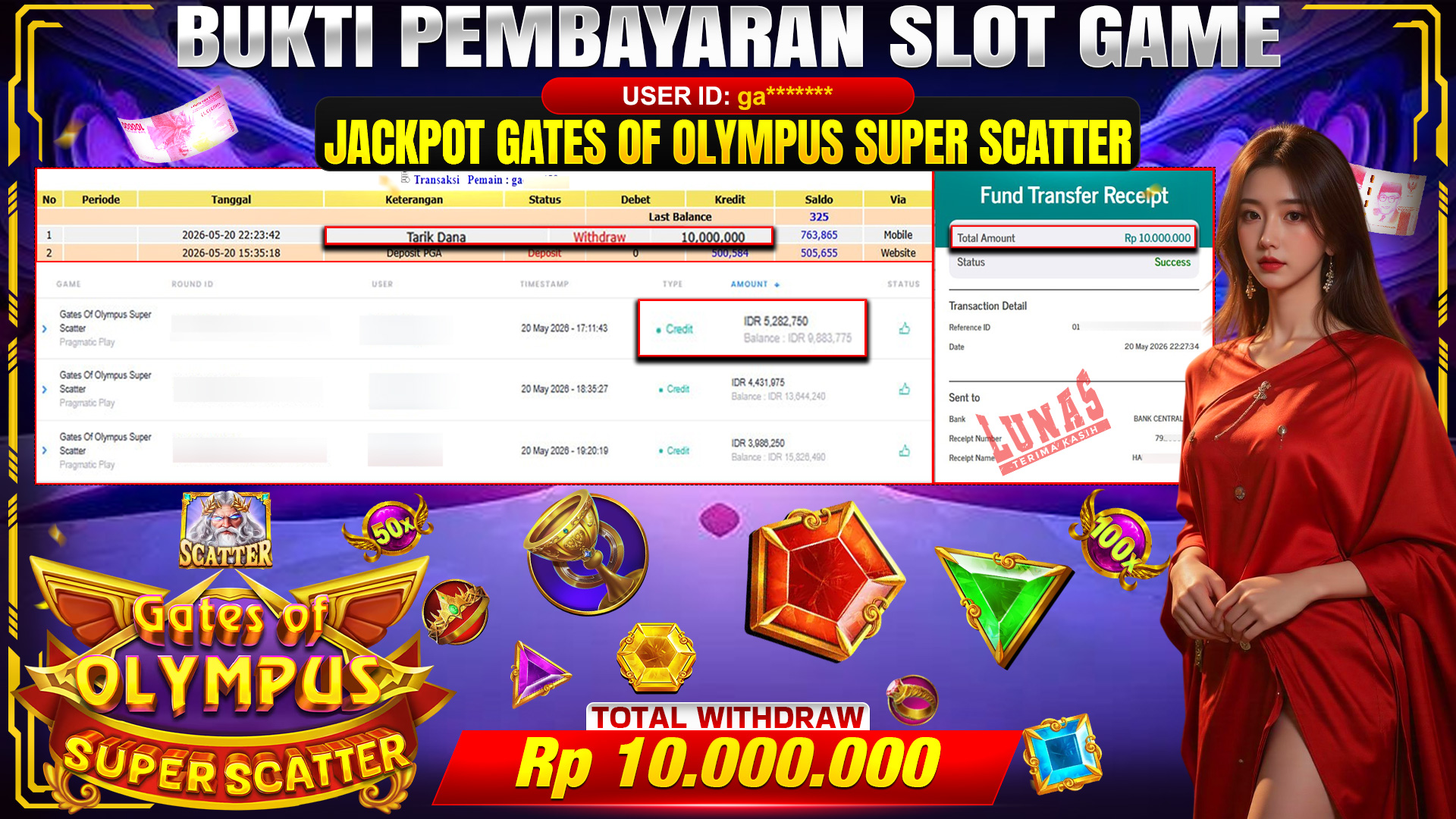 💰🎉 TOTO80 – JACKPOT SLOT GATES OF OLYMPUS SUPER SCATTER RP. 10,000,000,- TELAH DIBAYARKAN!💰🎉