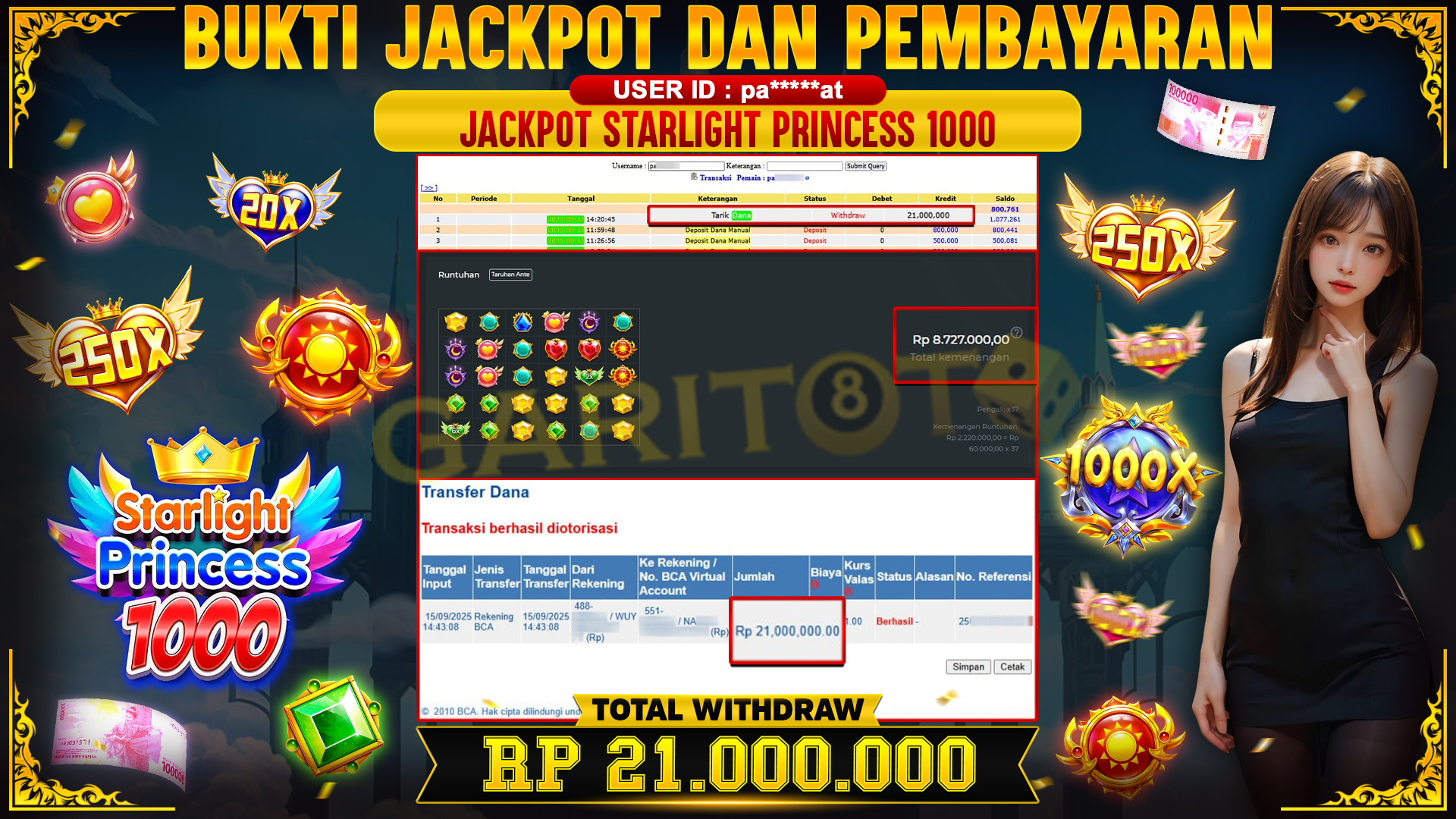 JACKPOT STARLIGHT PRINCESS 1000