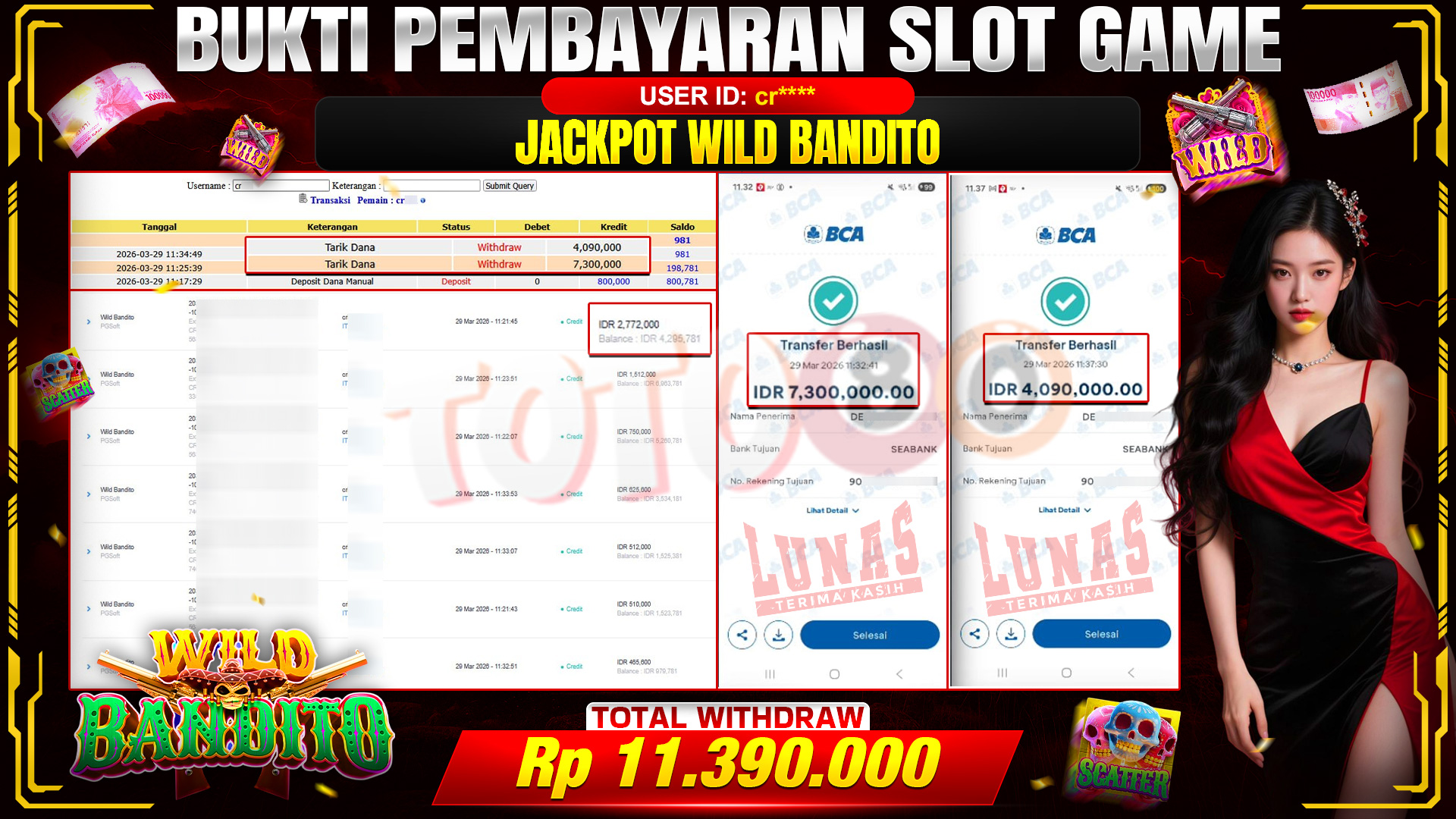 💰🎉 TOTO80 – JACKPOT SLOT WILD BANDITO RP. 11,390,000,- TELAH DIBAYARKAN! 💰🎉