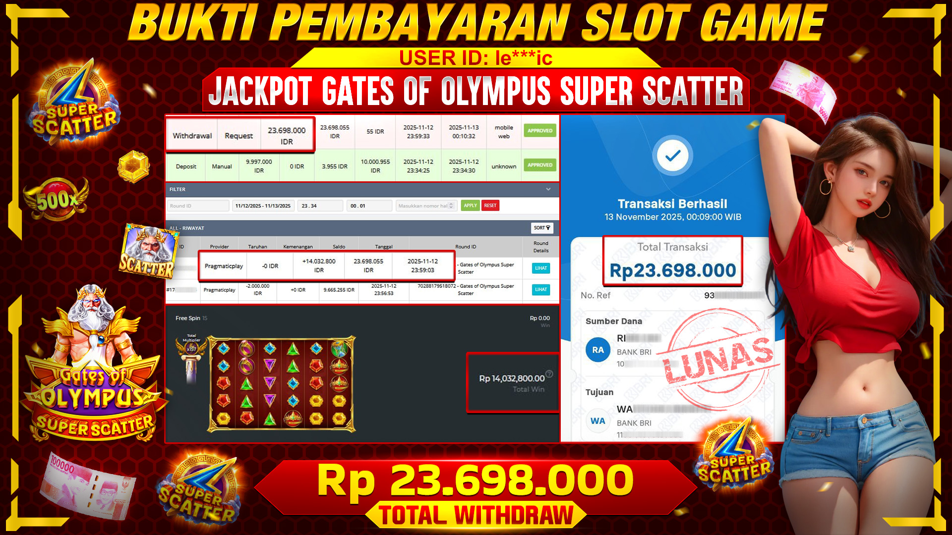 Petir Zeus Mengamuk! Super Scatter Meledak Tanpa Ampun Hujan Scatter Turun