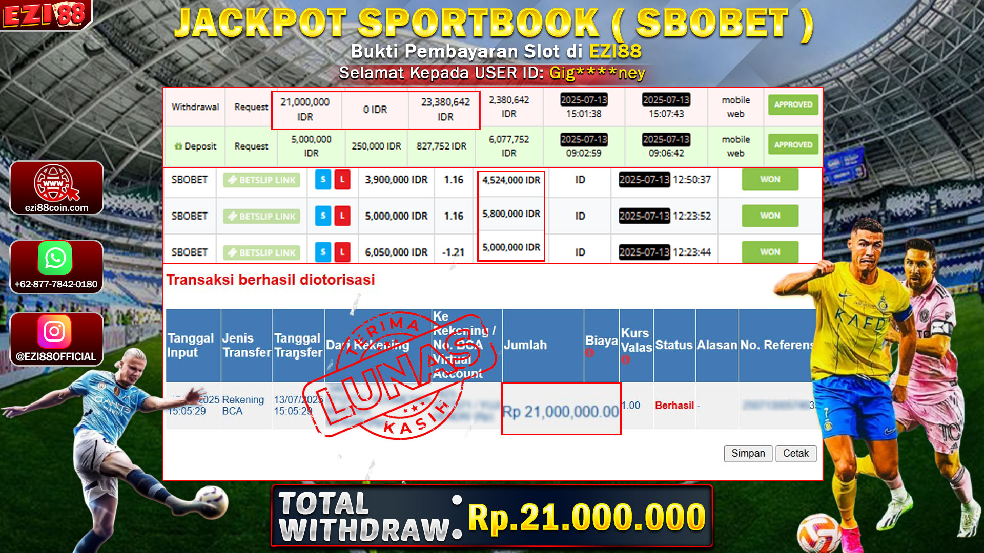 JACKPOT SPORTBOOK ( SBOBET )