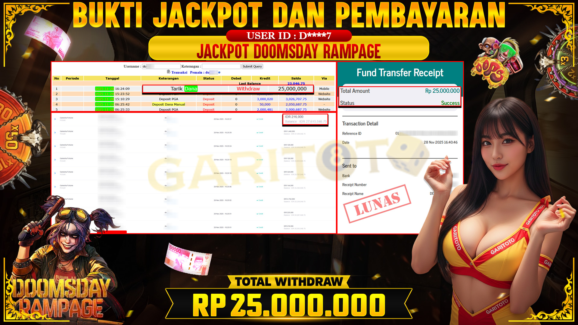 JACKPOT DOOMSDAY RAMPAGE