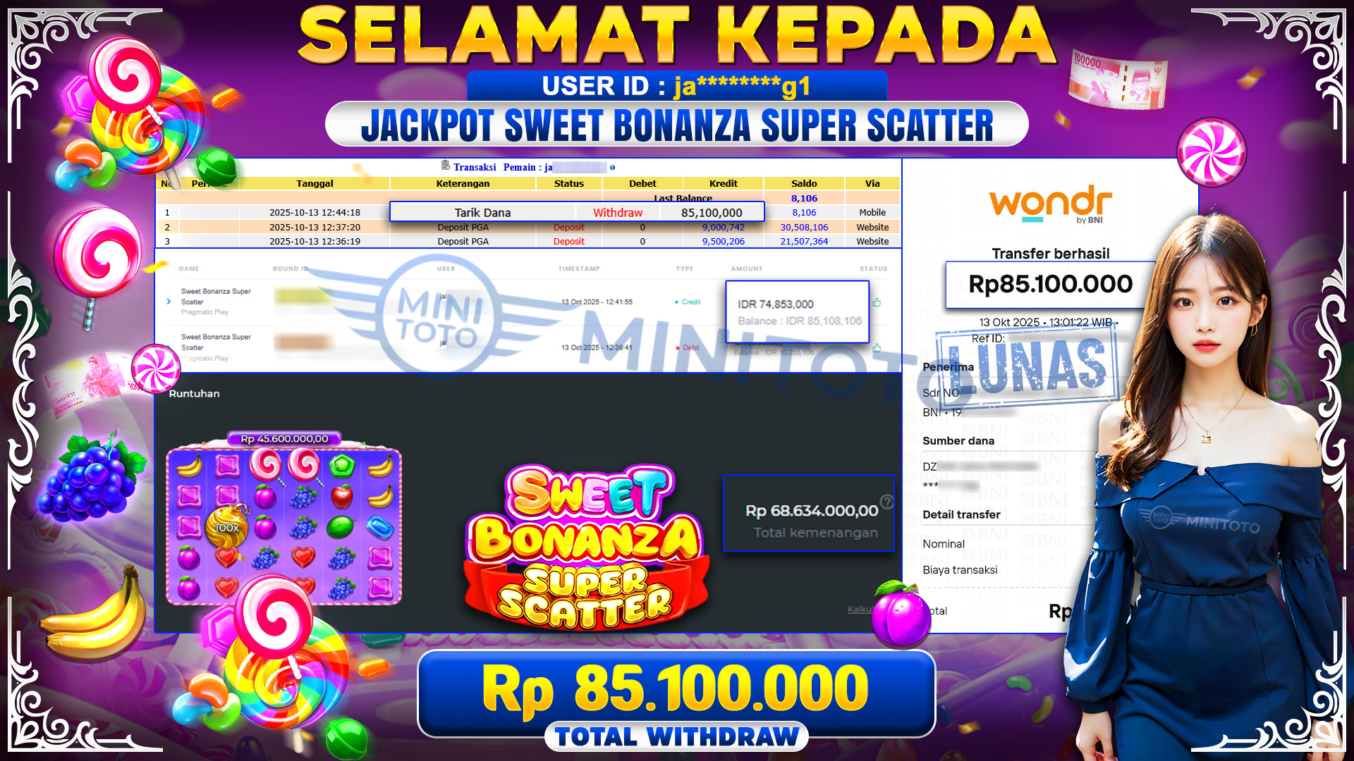 JACKPOT SLOT SWEET BONANZA SUPER SCATTER