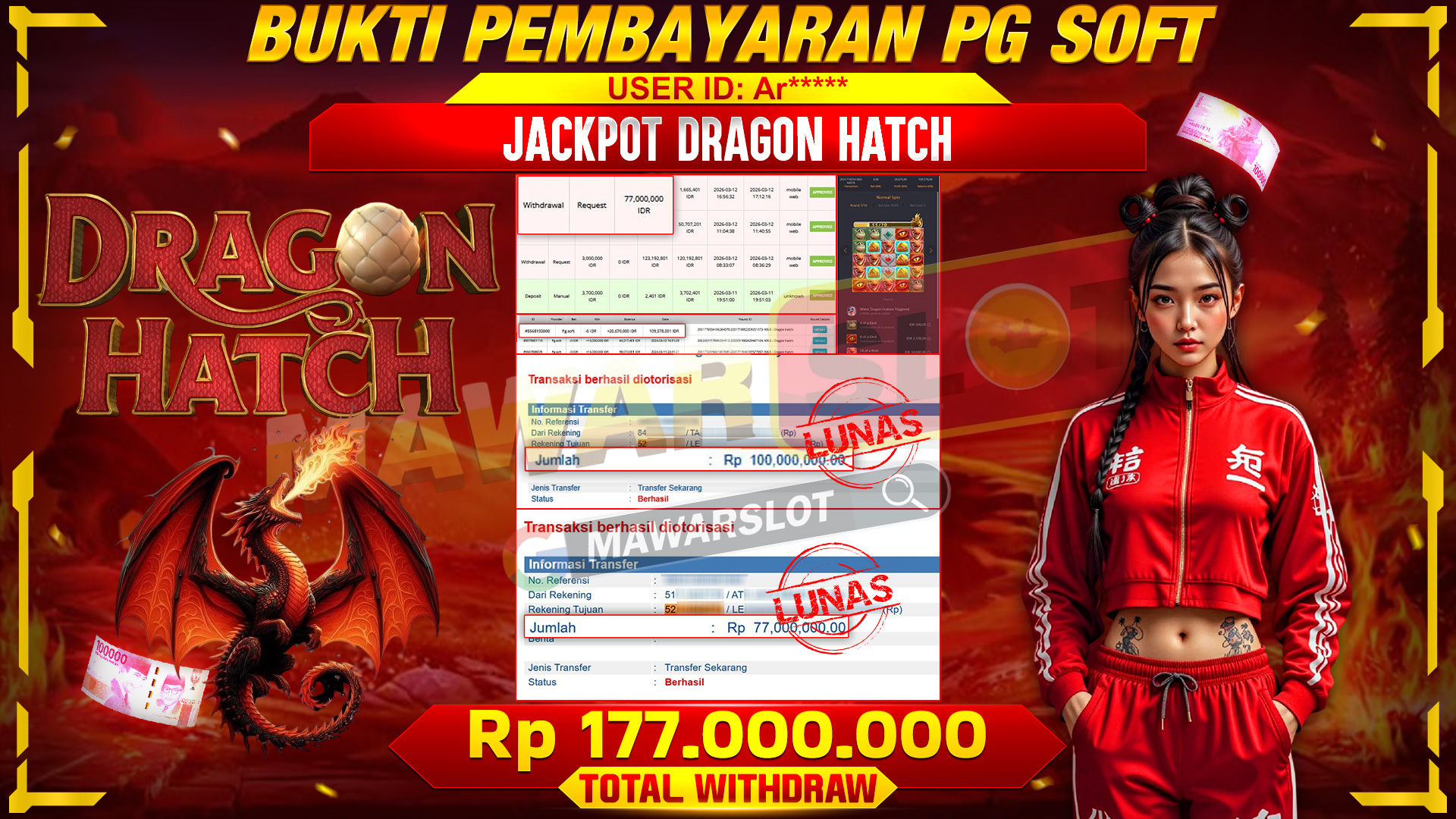 DRAGON HATCH AUTO SULTAN! SALDO NAIK GILA-GILAAN!