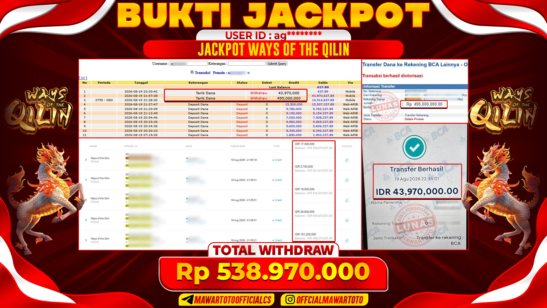 JACKPOT WAYS OF QILIN