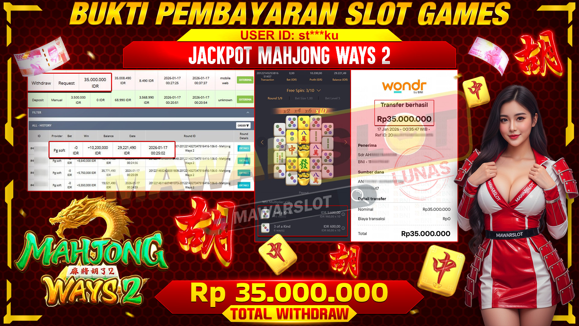 Mahjong Ways 2 Gila Hari Ini! Naga Buka Jalan JP!