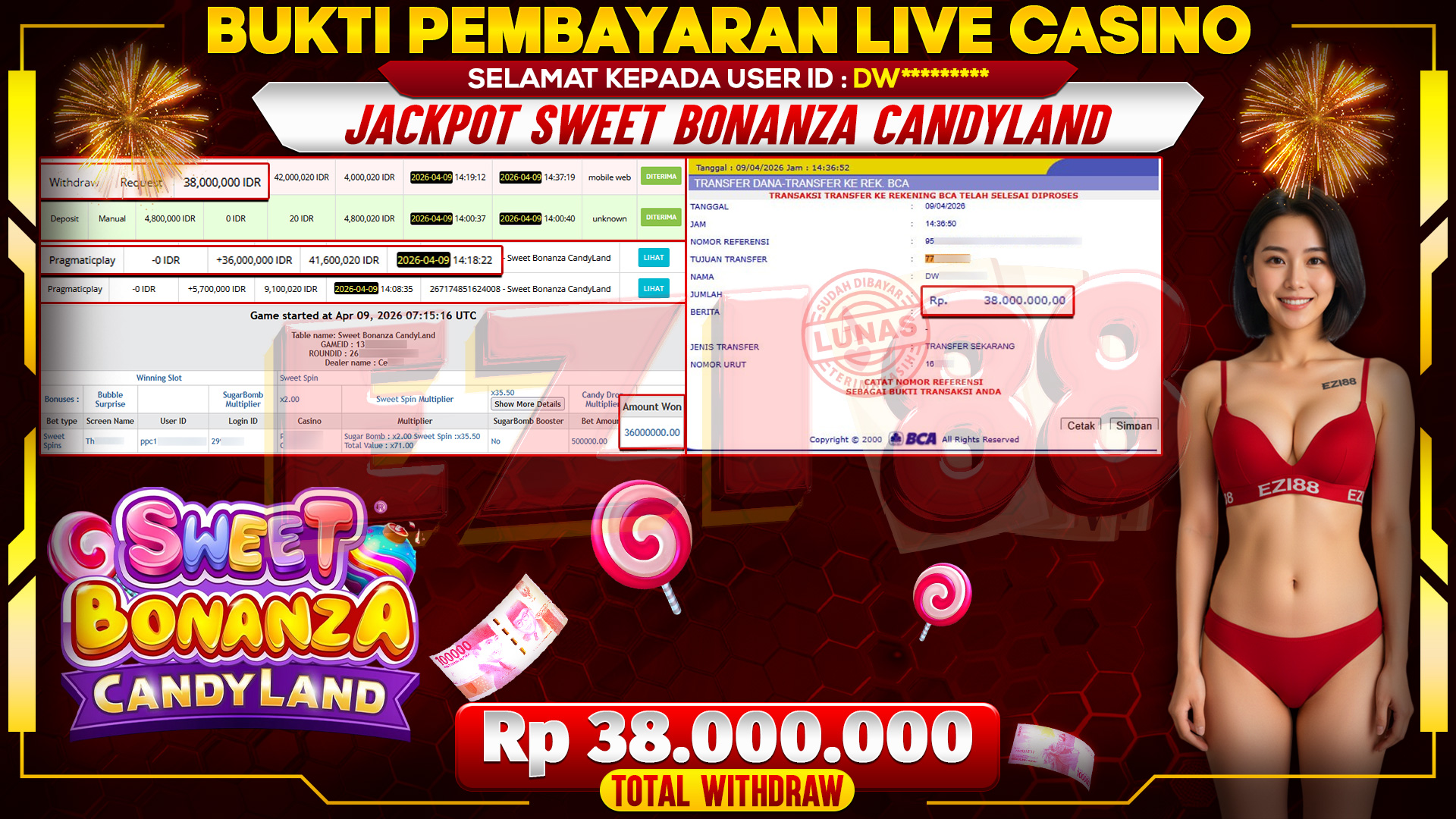 JACKPOT SWEET BONANZA CANDYLAND