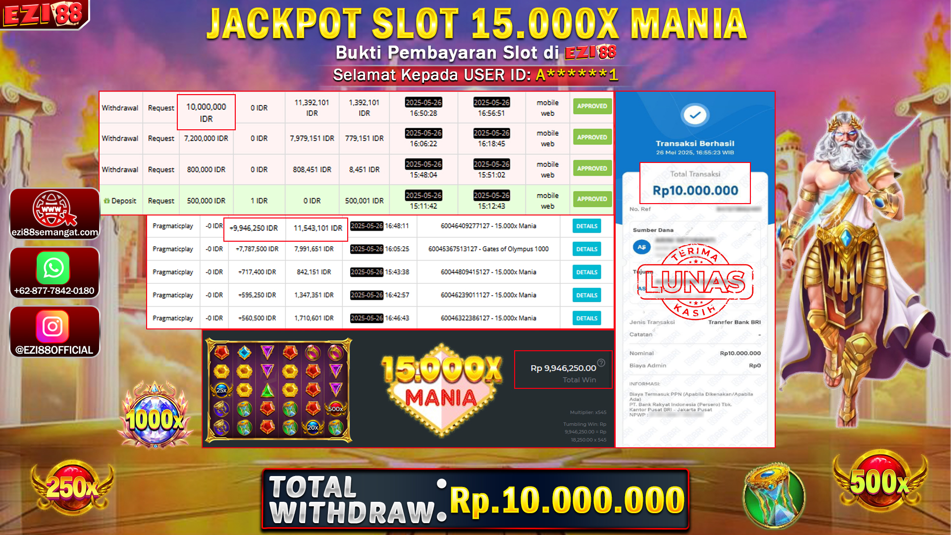 JACKPOT SLOT 15.000X MANIA