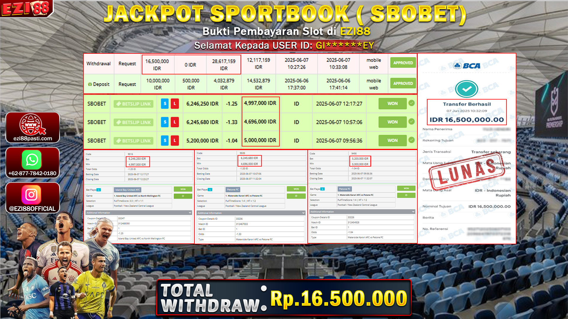 JACKPOT SPORTBOOK ( SBOBET )