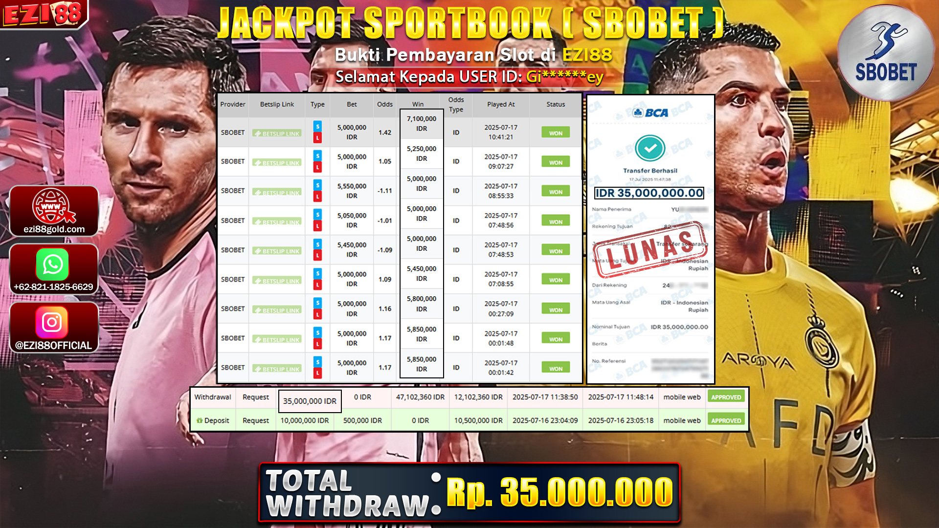 JACKPOT SPORTBOOK ( SBOBET )