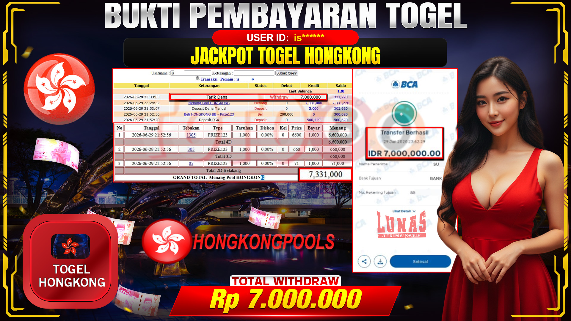 💰🎉 TOTO80 – JACKPOT TOGEL HONGKONG  RP. 7,000,000,- TELAH DIBAYARKAN! 💰🎉