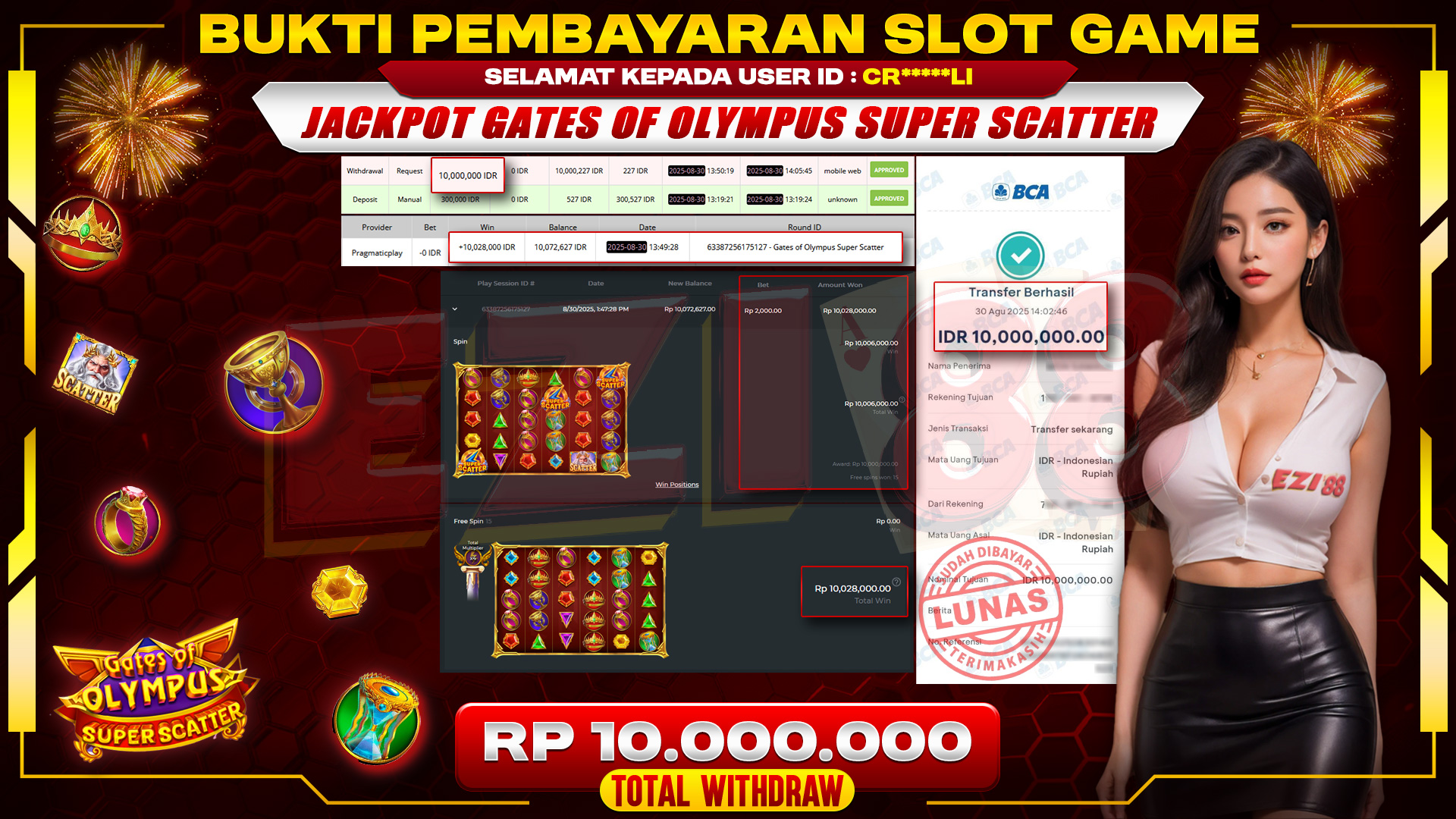 JACKPOT SLOT GATES OF OLYMPUS SUPER SCATTER