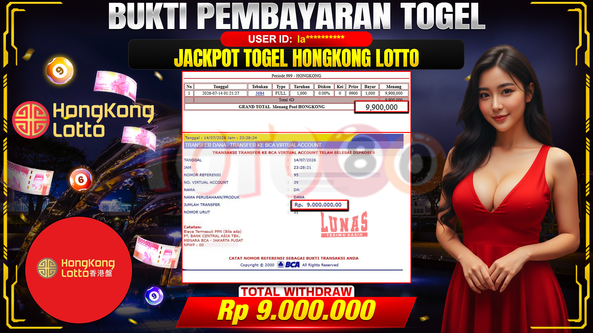💰🎉 TOTO80 – JACKPOT TOGEL HONGKONG LOTTO RP. 9,000,000,- TELAH DIBAYARKAN! 💰🎉