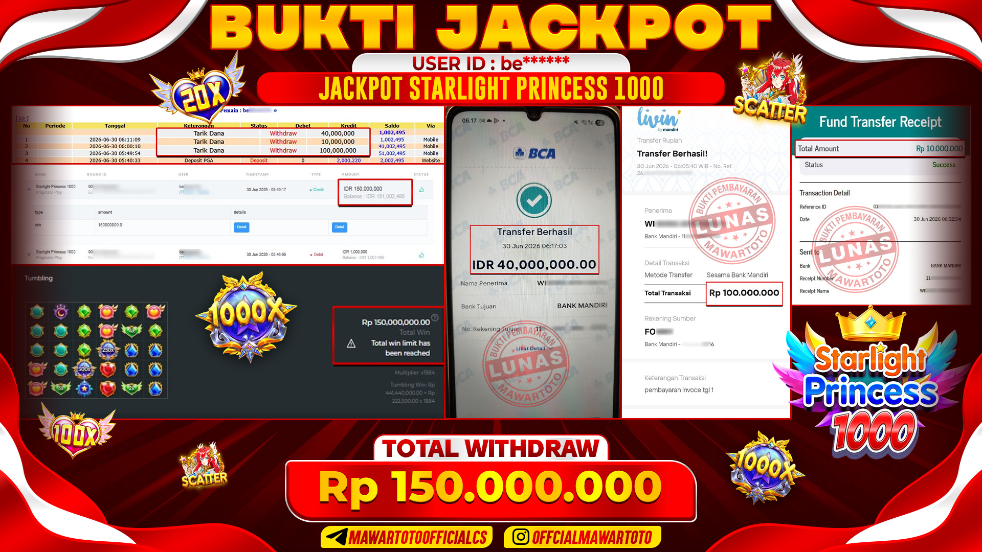 JACKPOT STARLIGHT PRINCES 1000
