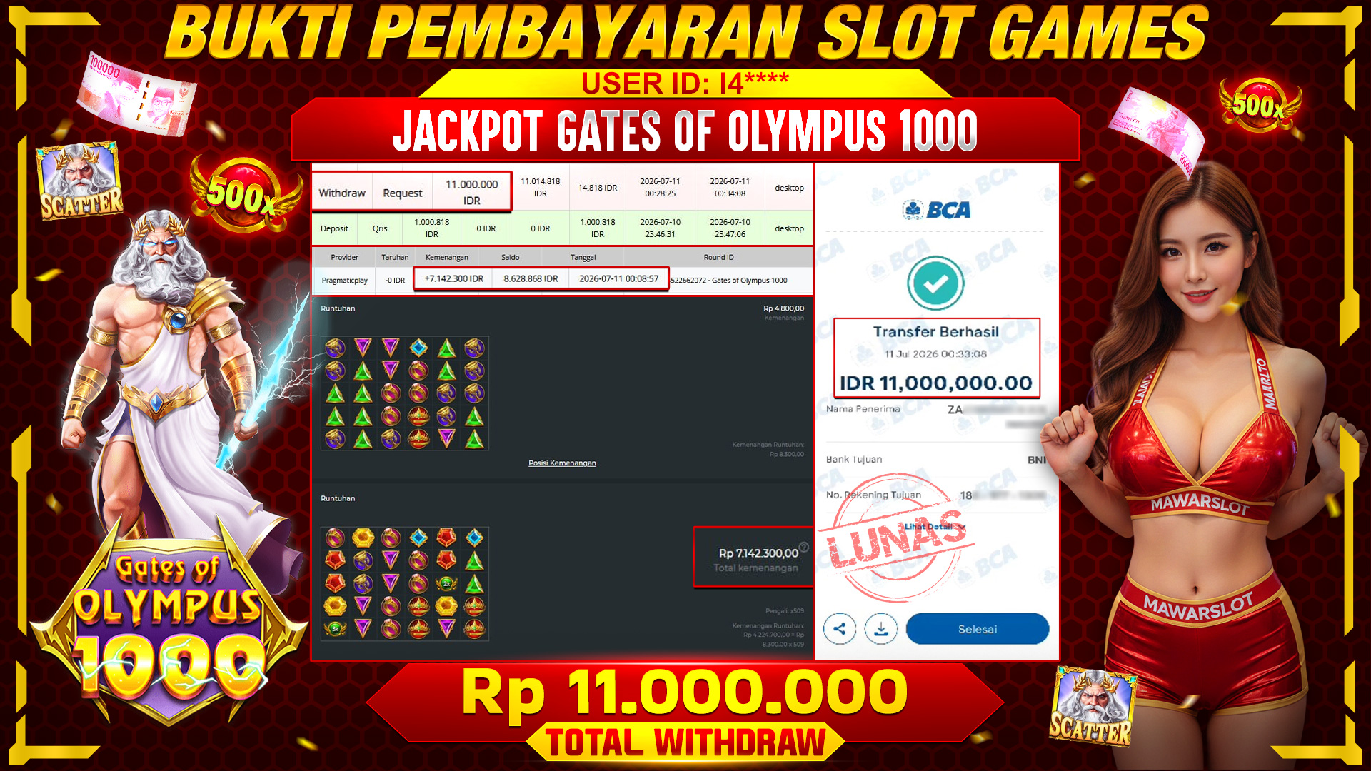 Zeus Lagi Sembunyi, Tapi Petirnya Siap Menyambar Jackpot 1000x!