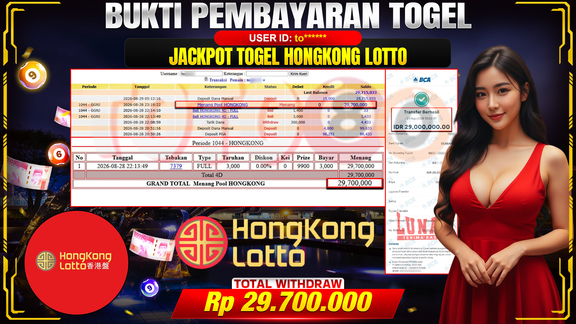 💰🎉 TOTO80 – JACKPOT TOGEL HONGKONG LOTTO RP. 29,700,000,- TELAH DIBAYARKAN! 💰🎉