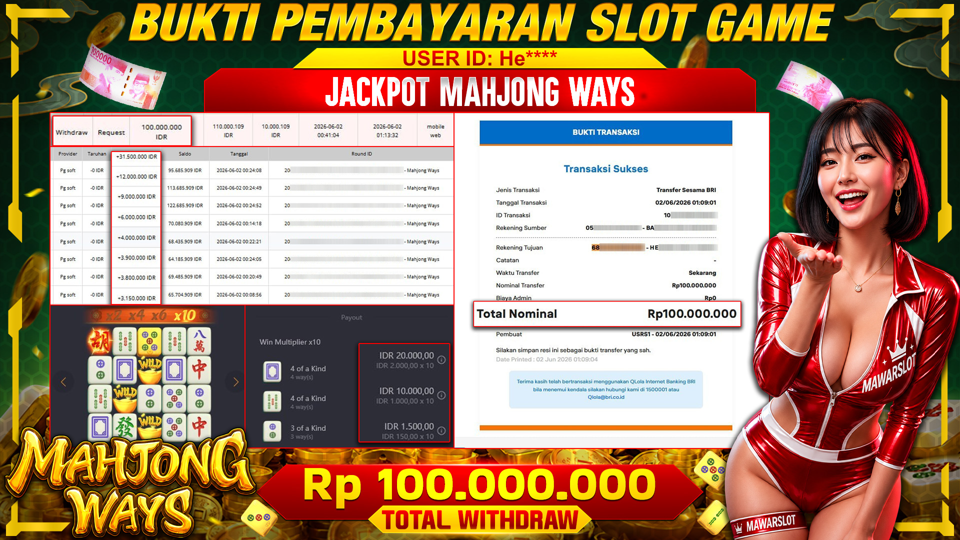 Mahjong Ways Gacor Hari Ini! Scatter Bermunculan, Cuan Mengalir Deras!