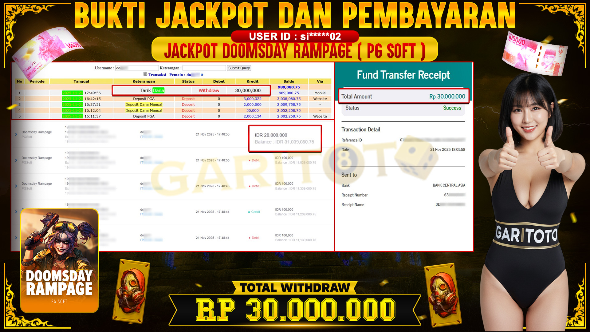 JACKPOT DOMSDAY RAMPAGE(PG SOFT)