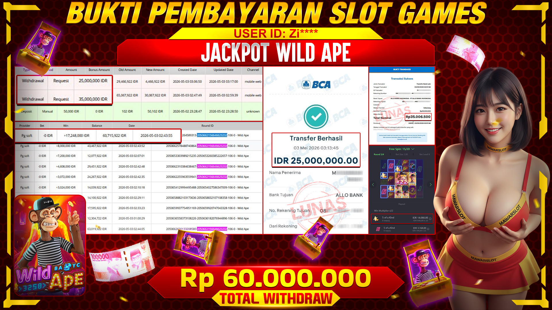 Si Raja Kera Lagi Dermawan! Taklukkan Wild Ape Sekarang!