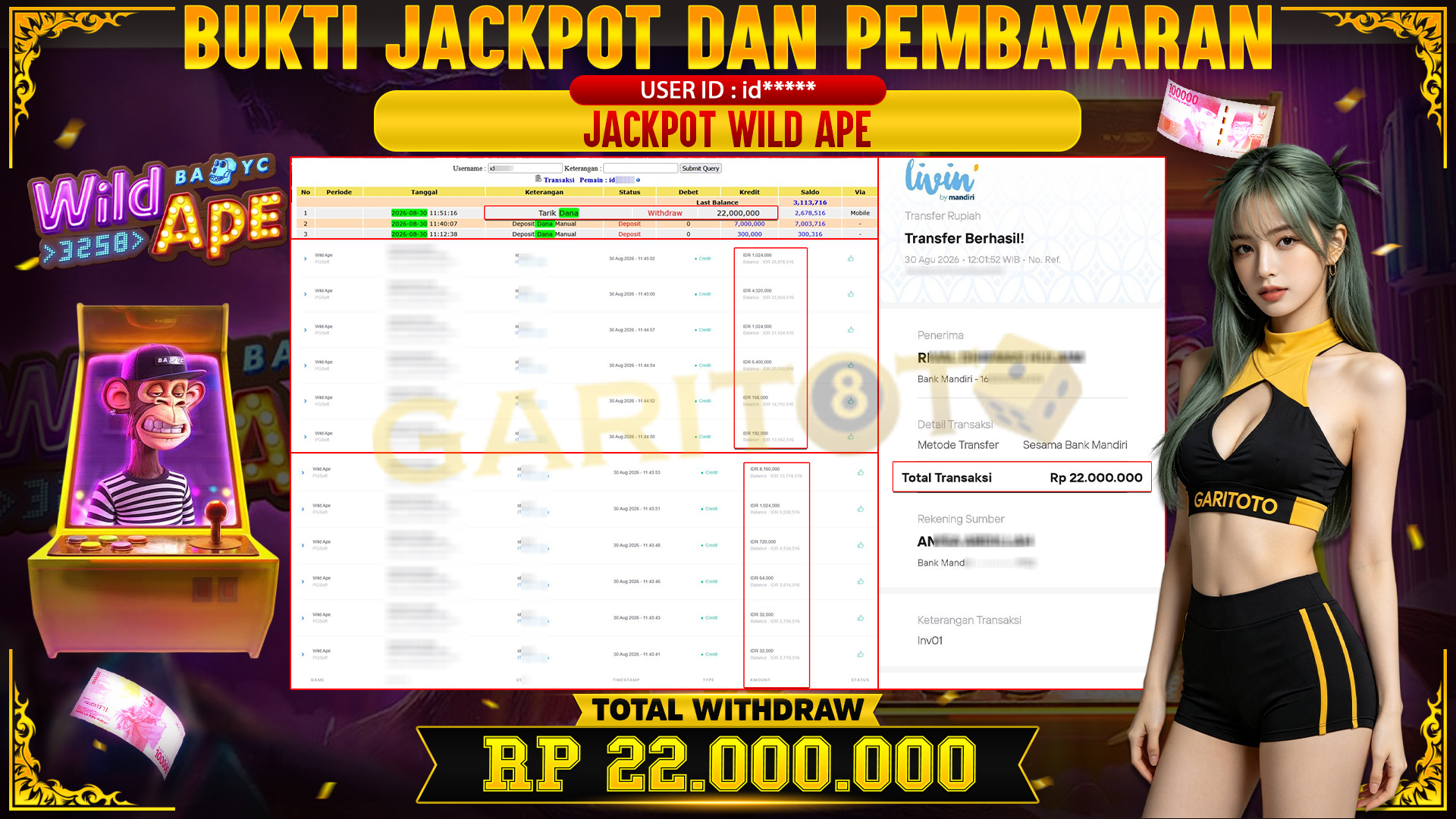 JACKPOT  Wild Ape