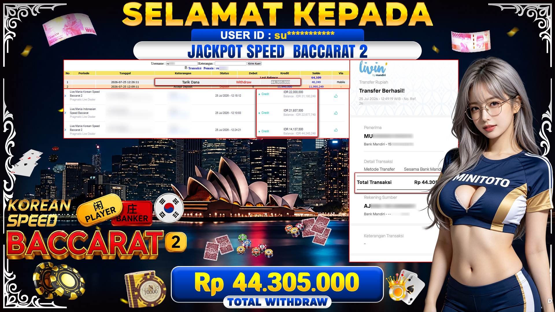 BUKTI JACKPOT SPEED BACCARAT 2
